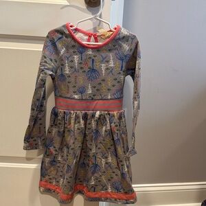 Matilda Jane Gray and Pink Floral Kids Dress